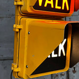 New York feu dont walk americain vintage USA jaune d'origine