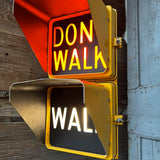 New York feu dont walk americain vintage USA jaune d'origine